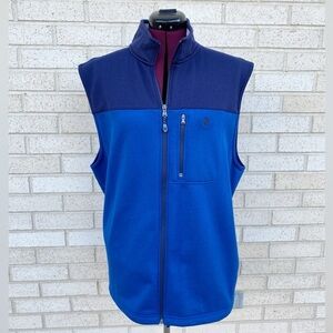 IZOD Vest Men’s Size Large Blue Fleece Advantage Performance Stretch Outdoor